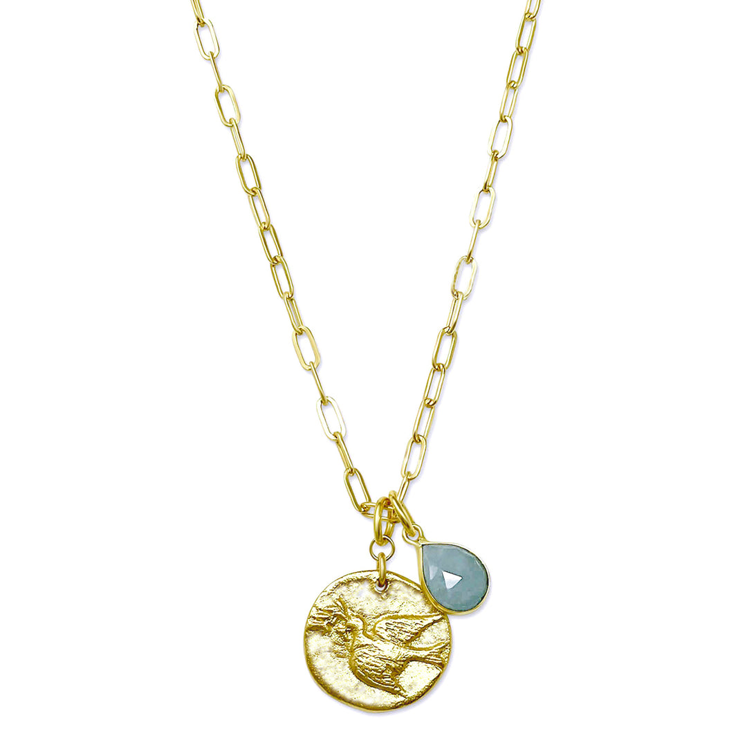 Dove Medallion Necklace