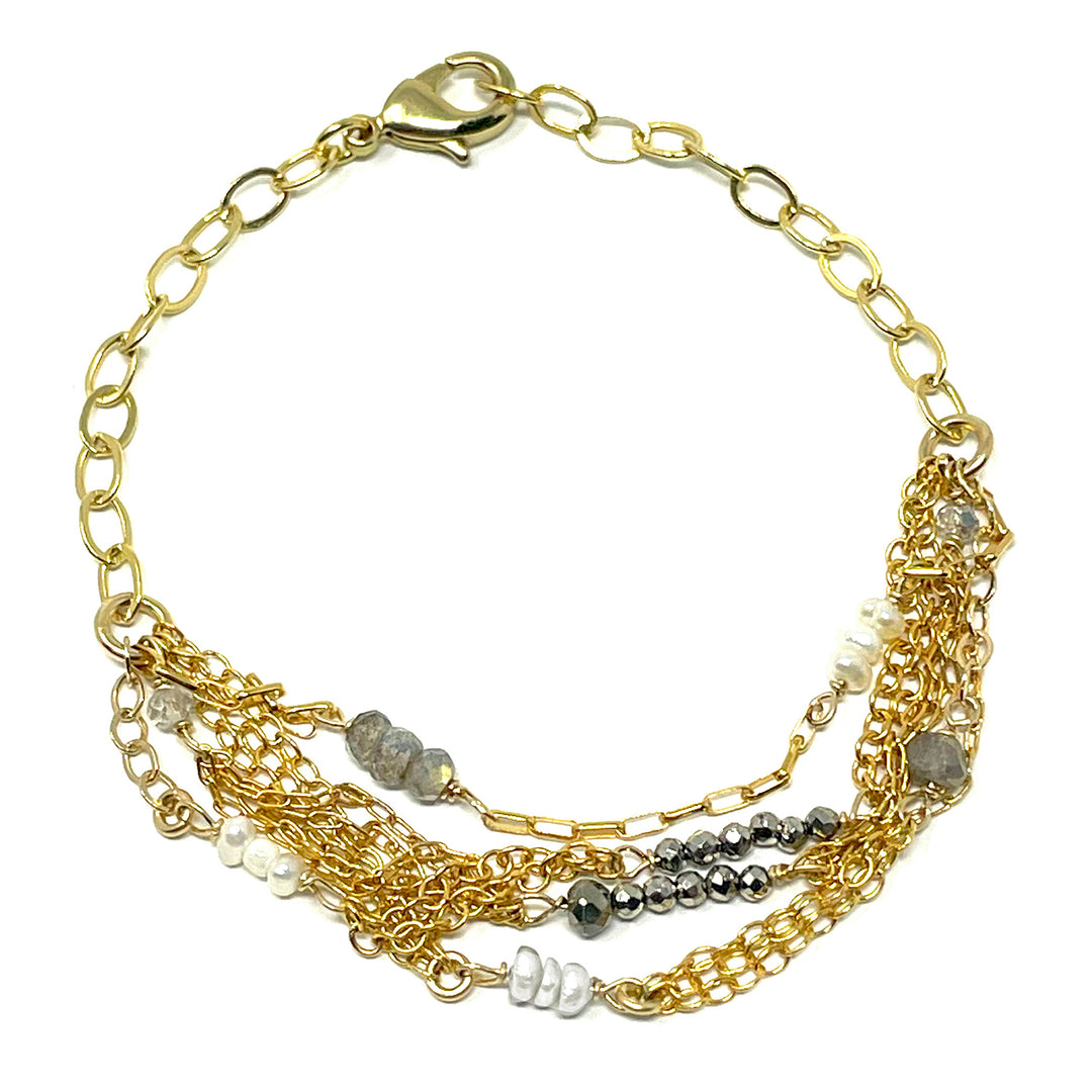 Gold Strands Multi-Mix Bracelet