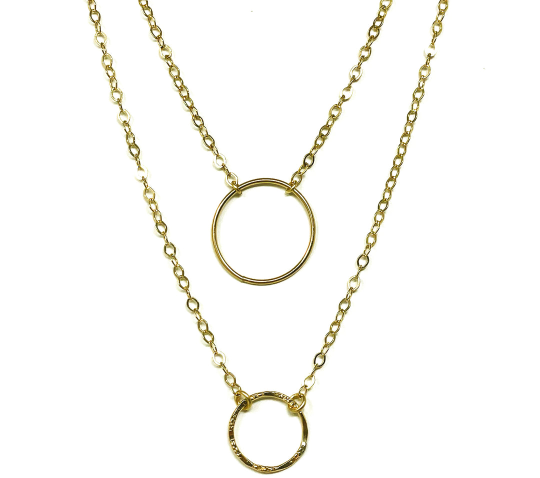 Double Hoop Necklace