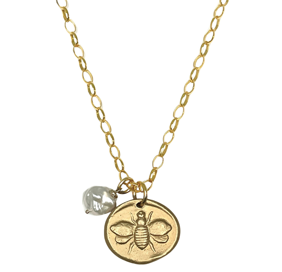 Bee Medallion Necklace
