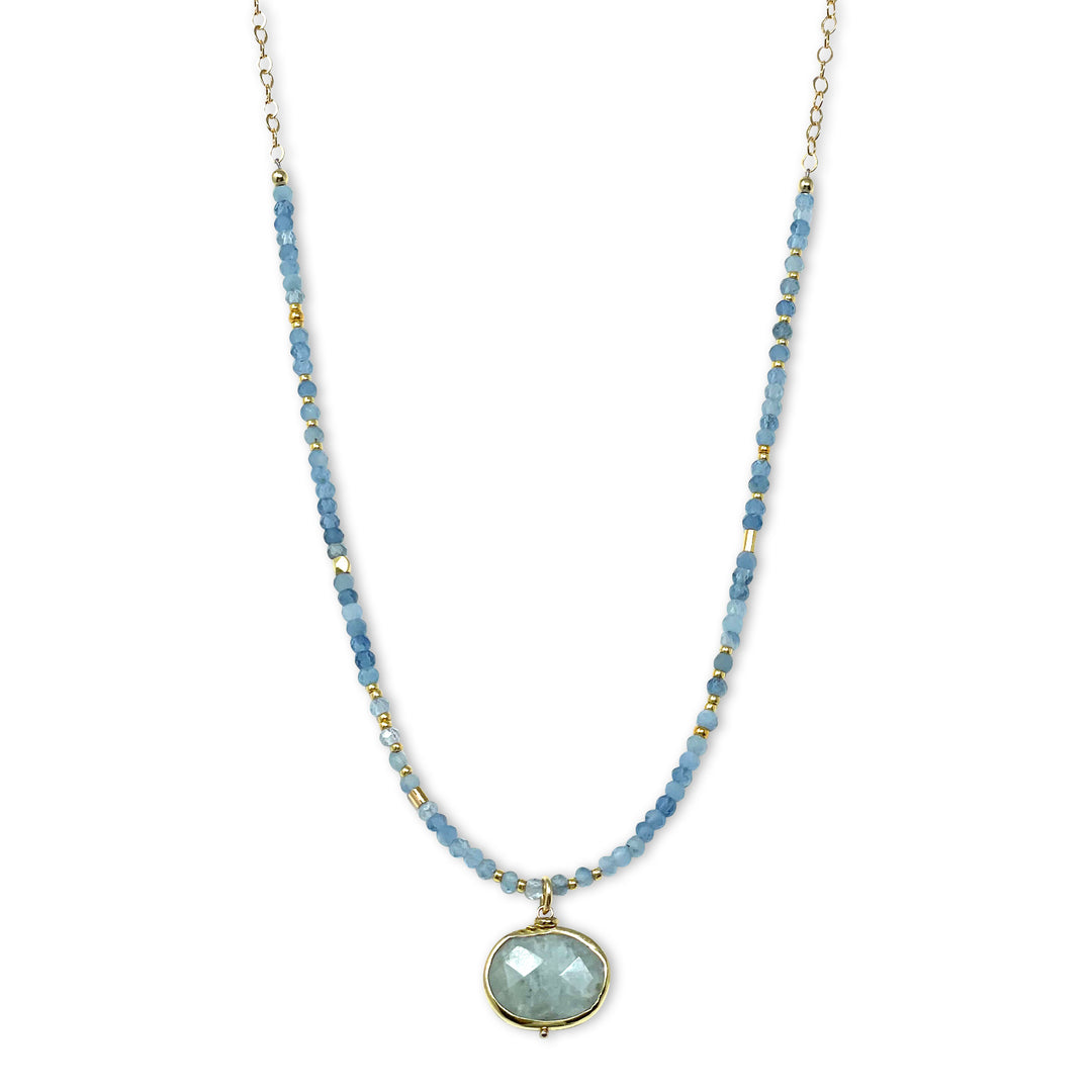 Azure Aquamarine Necklace