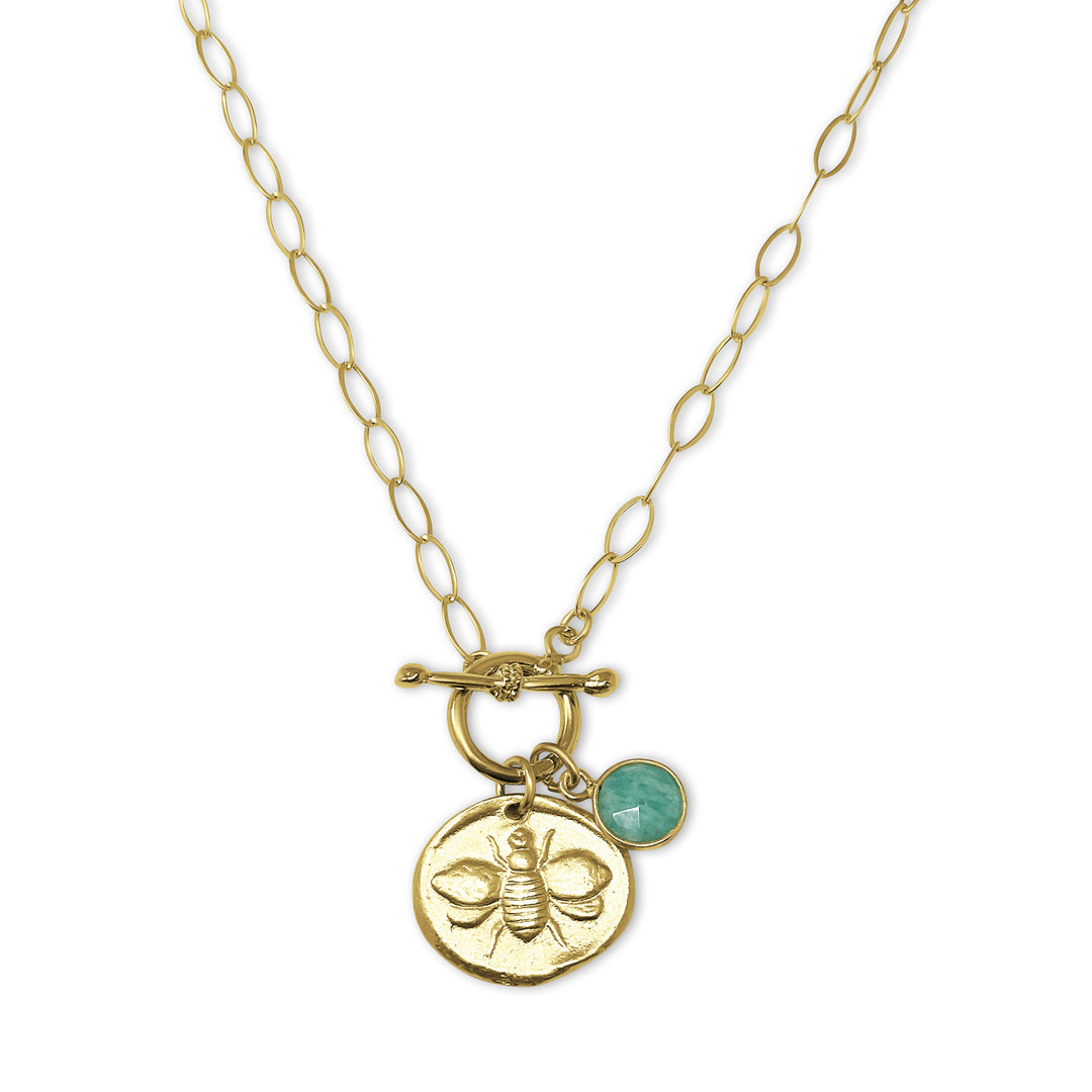 Bee Medallion Necklace