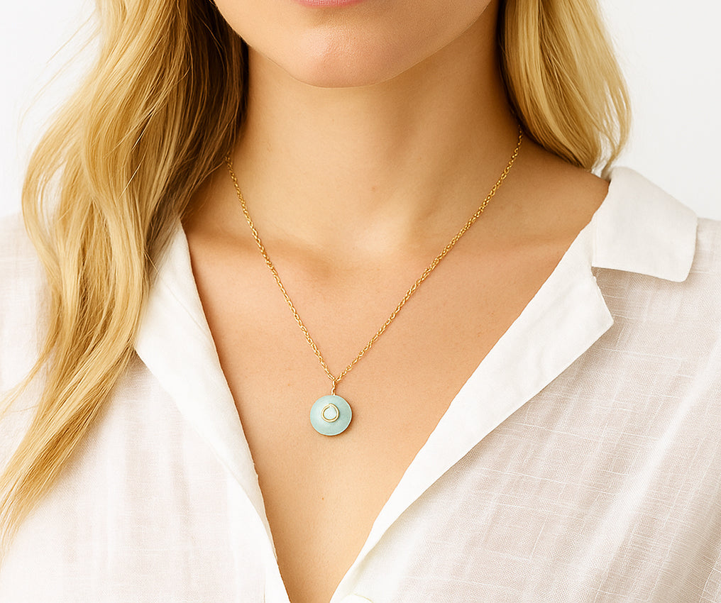Aquamarine Soleil Necklace
