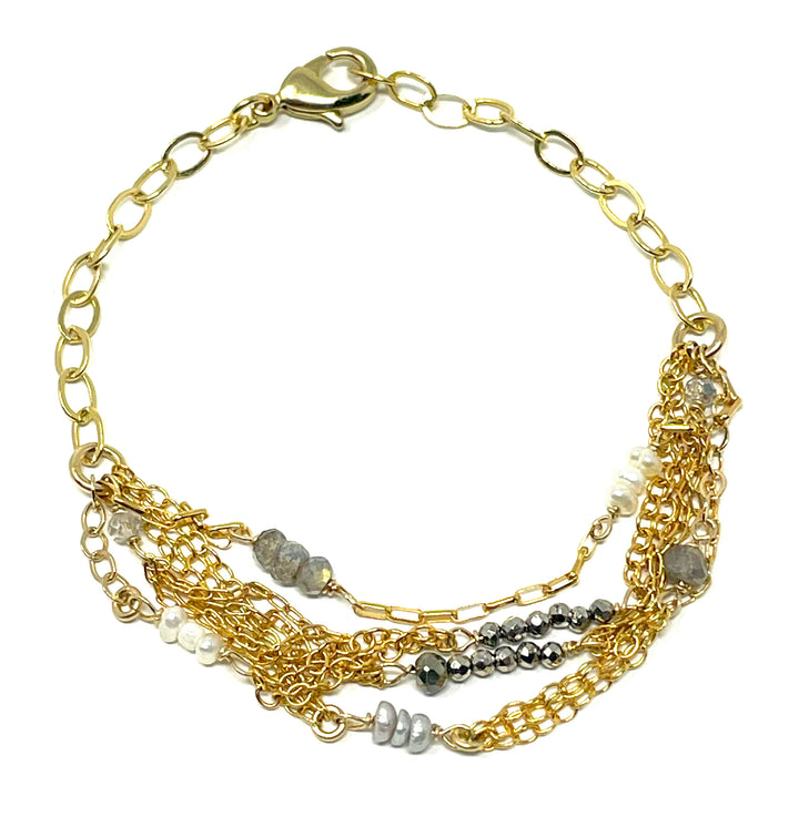 Gold Strands Multi-Mix Bracelet
