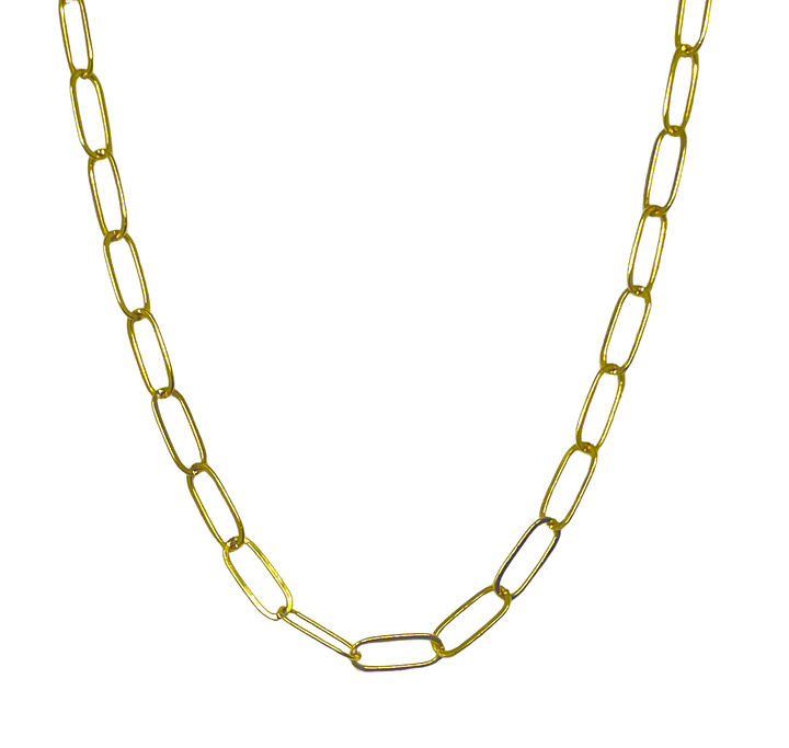Large Golden Links Necklace