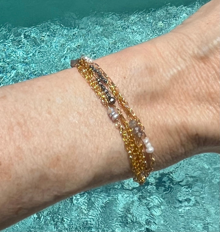 Gold Strands Multi-Mix Bracelet