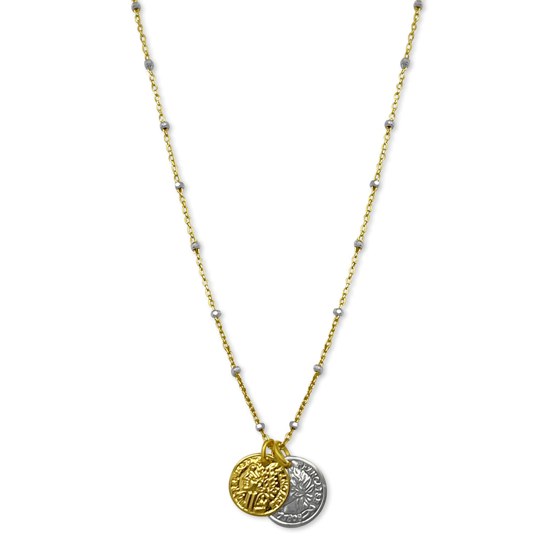 Double Coins Necklace