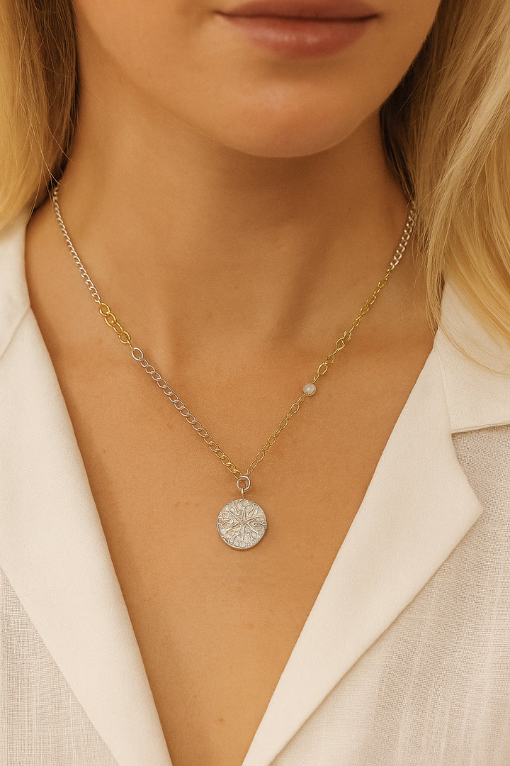 Compass Rose Medallion Necklace