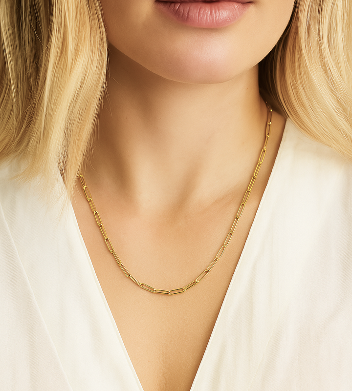 Essential Golden Links Necklace